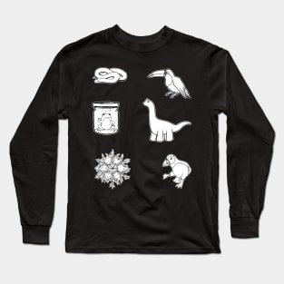 Sticker pack lineart Long Sleeve T-Shirt